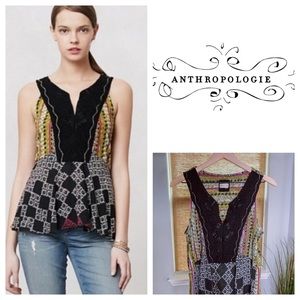 Anthropolgie Meadow Rue Mirela Embroidered Top